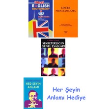Alfa Yayınları Ideal English Dictionary + Lineer Programlama + Sekreterliğin Genel Esasları + Her Şeyin Anlamı