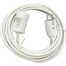 Ttr Tekli Beyaz Topraklı Kauçuk Uzatma Kablosu (3 Metre)