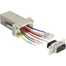 9 Pin Erkek RJ45 D-Sub Modular Adaptör