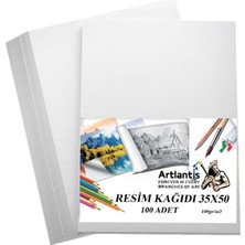 Kağıdı 35X50 100 Lü 100 gr 1 Paket 35 * 50 Resim Kartonu
