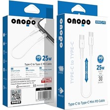 P2 Type-C To Type-C Mini Pd 25W Hızlı Şarj ve Data Kablosu | 30CM | Android Uyumlu | 480MBPS Veri Aktarımı