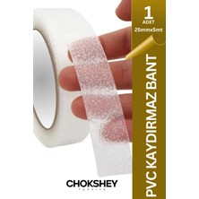 Onba Şeffaf Kaydırmaz Bant - Merdiven, Zemin, Banyo ve Havuz Kenarı Güvenlik Bandı - 25mmx5mt - 1 Adet