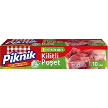 Gıda Ambalaj Kilitli Poşet Büyük 10'lu 1396