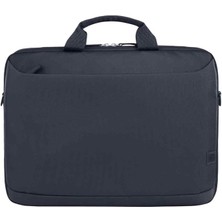 16 Inç Laptop Evrak Çantası, 600D Geri Dönüşümlü Polyester, 12 L, Dolgulu Bölme, Su Geçirmez, Çıkarılabilir Omuz Askısı, Gri