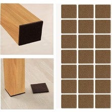 Mobilya Keçesi,kendinden Yapışkanlı Zemin Koruyucu Kahverengi (30X30MM)