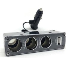 Group (7869) Araba Araç Oto Çakmak Çoklayıcı Çoğaltıcı Soketi USB Çakmaklık ile Uyumlu