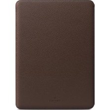 Laptop Kılıfı 14 Inç MacBook Pro M4 M3 M2 M1 Pro/max 2024 ile Tam Uyumlu, Suni Deri Kılıf 14 Inç, Kahve