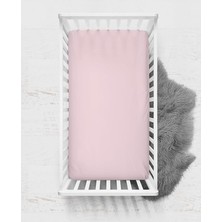 60X120 Penye Lastikli Bebek Çarşafı - Krem Pembe Lila 3'lü Set