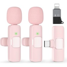 15 16, Ios ve Android Cihazlar Için USB C Mini Kablosuz Yaka Mikrofonu - Kayıt Için Gürültü Azaltıcı Yaka Mikrofon, Mikrofon Üzerinde Klips, Video Kaydı Için Omni Lav Mikrofon, Tiktok, Youtube