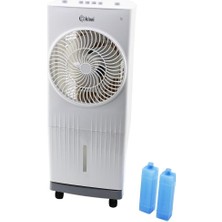 KFAN-7495 3in1 Hava Soğutucu - Temizleyici - Nemlendirici Evaporatif Fan Tekerlekli 3-Kademe Hız 5.5lt 60W (5122)