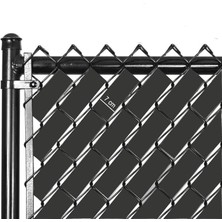 Örgü Tel Koruma, Kapatma, Gizlilik Bantları, Pvc Çit Şeridi (50 Metre) (Antrasit, 7cm)