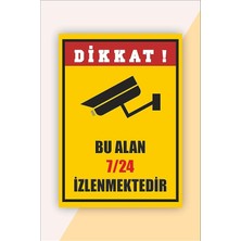 Iş Güvenliği Bu Bölge Kamera Ile Izlenmektedir Levhası Beyaz 20 x 30 KARBONNM2098