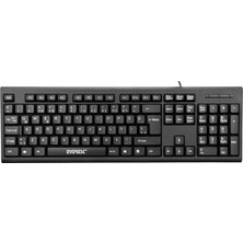 KB-871U USB Q Standart Klavye 9581103, Kablolu, 56.5 x 20 x 4 Cm, Siyah