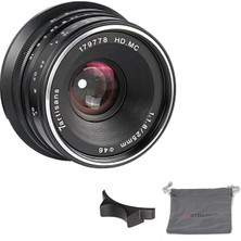 25 mm F1.8-Aps-C Objektif, Fuji X-A10 X-A3 X-At-Xm2 X-T1 X-T10 X-T2 X-T20 X-Pro1 X-Pro2 X-E1 X-E2 X-X-E2S-BLACK Için, Siyah