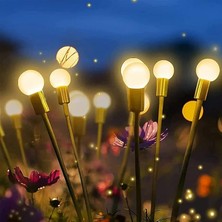 Güneş Işıkları Açık Bahçe, 4 Paket Güneş Ateşböceği LED Işıklar Açık Su Geçirmez, Starburst Sallanan Güneş Dış Mekan Işıkları, Güneş Enerjili Yol Aydınlatma Bahçe Çim Yard Yolu Dekorasyonu
