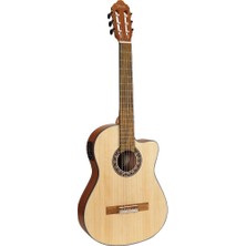 VC304CE Elektro Klasik Gitar, Cutaway, 4/4, Naturel Mat,