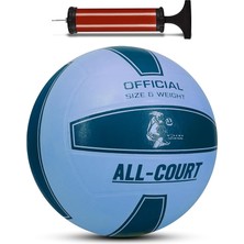 Court Voleybol Topu Pompa Dahil Set Kauçuk Dikişsiz Yekpare Üretim Iç Dış Mekan No:5