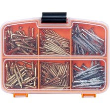 260 Adet Paslanmaz Beton Çivisi Seti - 3 Çeşit Çelik Beton, Duvar, Parke Çivisi