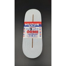 Venüs Shopping BEYAZ - 3CM PAÇA LASTİK YASSI GENİŞ 10MT. (4887)