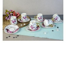 Venüs Shopping Floral Porselen Kahve Fincanı -82454