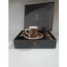 Venüs Shopping Porselen 6 Lı Lüks Kahve Fincan Takımı -PAK-2206