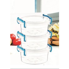 Venüs Shopping Sweet Yuvarlak Saklama Kabı 3'lü -ÇNK2320