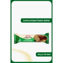 Ülker Laviva Antep Fıstıklı Gofret - 45 Gram - 18 Adet
