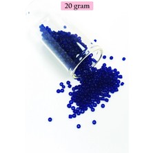 Venüs Shopping Dökme Cam Kum Boncuk (11/0) 2 mm - 20 Gram -  Kral Mavi - BNC001