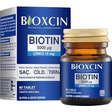 Biotin & 15 Mg Çinko Takviye Edici Gıda 60 Tablet