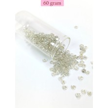 Venüs Shopping Dökme Cam Kum Boncuk Büyük Boy (6/0) 4 mm - 60 Gram - Şeffaf - BNC122