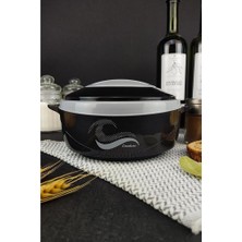 Paslanmaz Çelik Hazneli Yemek Termosu 1000 ml Siyah - CKR3149