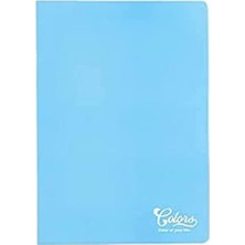 Colors A4 60 Yaprak Çizgili Defter, Pudra Mavi