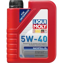 Moly Nachfüll-Öl 5W-40 1 Litre Otomotiv Bakım Ürünü