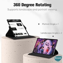 Samsung Galaxy Tab S10 Ultra X920 Kılıf 360 Rotating Stand Deri Siyah [galaxy Tab S10 Ultra X920 ile Uyumlu Kılıf - Siyah]