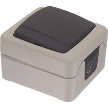 Nemliyer Plus IP55 Anahtar, Gri, 1 Adet