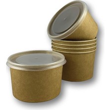 50 Adet Kapaklı Çorba Kasesi 16 Oz