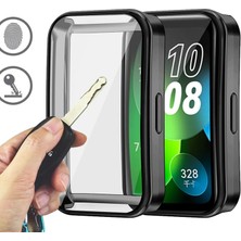 Mena Rise Galaxy Fit3 ile Uyumlu Silikon Kasa Ekran Koruyucu 360 Tam Kapatan Çerceve Pc Kasa Koruma Silikon Çerçeve (Siyah)