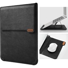 Dizüstü Bilgisayar Kılıfı Laptop Standı, 13-14 Inç Bilgisayar Darbelere Dayanıklı Çanta 13 Inç MacBook Pro ve MacBook Air, Xps 13, Surface Book 13,5 Inç, iPad Pro 12,9 Inç, Siyah Doku