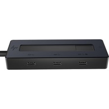 Mena Rise Hp Evrensel Usb-C Çoklu Bağlantı Noktalı Hub | Siyah