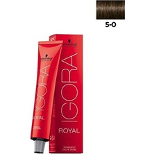Mena Rise Schwarzkopf Igora Royal Saç Boyası 60ML-NO - 5.0 Açık Kahve