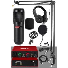 Stüdyo Ekipmanları Style Paket-2 BM800 Mikrofon Ses Kartı Stüdyo Kayıt Seti