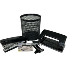 Ofis Seti - Zımba Makinası - Delgeç - Zımba Teli - Tel Sökücü - Kalemlik Tek Ebat