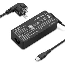 Thinkpad T14 T480 T480S T490 T490S, Lenovo Chromebook C330 S330, Lenovo Yoga, Dell Chromebook 3100, Latitude 5420, Acer Chromebook C Tipi Dizüstü Bilgisayarlar Için USB C 65W Şarj Cihazı