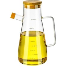 Home 900 ml Borosilikat Cam Yağdanlık,termisil Isıya Dayanıklı Yağlık ve Sirkelik,zeytin Yağı,limon Suyu ve Sirke Için Yağ Şişesi (1 Adet)