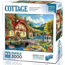 Games 3000 Parça Gölet Kenarındaki Ev Puzzle