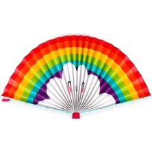 Katlanabilir Kagit Yelpaze - Rainbow