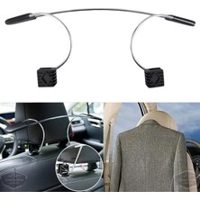 Aksesuar Oto Koltuk Arkası Elbise Askılığı Ceket Askısı Krom Metal Araç Içi Askılık Kaydırmaz Yüzeyli Kıyafet Askısı