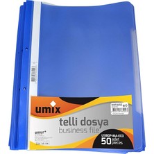 A4 Tellı Dosya 50'lı Mavı