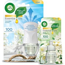 Wick Le Elektrikli Oda Kokusu Temizliğin Esintisi Kit (Cihaz + Yedek Şişe) + Bahar Çiçekleri Yedek Şişe