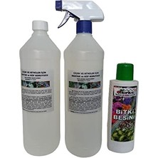 ve Bitkiler Için Mantar ve Küf Ilacı 2 Adet 1000 ml + Bitki Besini Hediyeli